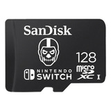 Memoria Micro Sd Sandisk 128gb Para Nintendo Switch 100 Mb/s