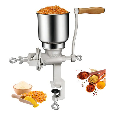 Molino Manual Acero Inoxidable Café Maíz Cereales PopBabies 3L | Meses sin interés