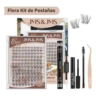 Flora Kit De Pestañas Jms&jms Banda Invisible curlC 8-18mm Extensiones de Pestañas Kit | MercadoLibre