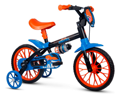 Bicicleta Infantil Aro 12 Meninos Power Rex Rodinhas Caloi