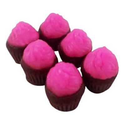 Molde Forma Silicone Cupcake Mini 6cav. S/ Cereja