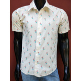 Camisa Rever Pass Talle L Manga Corta Blanca 