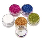 Kit Colormake Glitter Em Pó C/5 Unidades - Tinta Facial