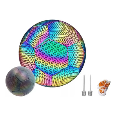 Balón Fútbol Reflectante Eamoil Tamaño 5 Brilla Bajo Luz Todas Superficies | MercadoLibre