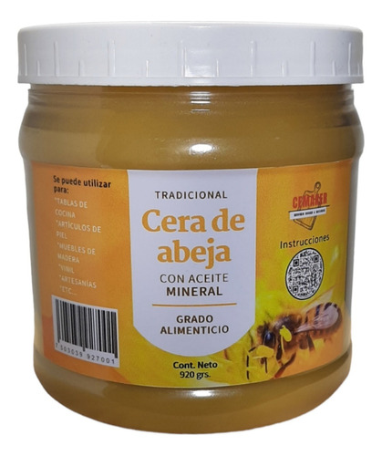 Cera De Abeja Con Aceites Minerales Para Tablas De Madera. 