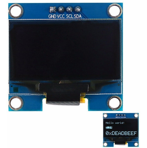 Display Oled 0.96 Blanco 128x64 I2c Ssd1306 Nubbeo