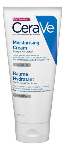 Crema Hidratante Cerave Para Piel Seca A Muy Seca 177ml