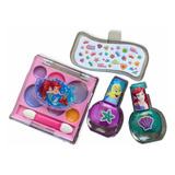 Set Pinturas De Uñas Y Maquillaje Sirena Disney Para Niñas