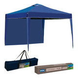 Gazebo Tenda Articulado Sanfonada Mor 3x3m + 1 Parede