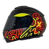 Casco Nuevo Shaft Art Rojo Certificado Motociclista Abatible