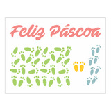 Stencil Feliz Páscoa - 15x20 - Ref 8582