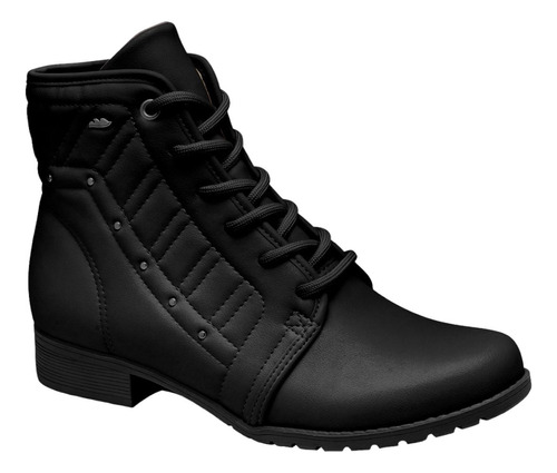 Bota Dakota Coturno Salto Baixo Tratorado Amarrar Feminino