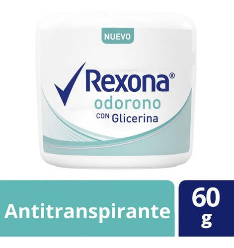 Antitranspirante En Crema Rexona Odorono Con Glicerina 60 G Fragancia Original