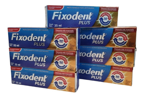 7 Fixodent Plus Adhesivo Dental Hasta 12 Horas De Fijación 