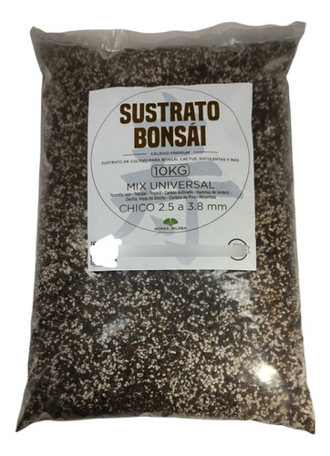 10 Kg Sustrato Mix Especializado Bonsai Cactus Suculent 3 Mm