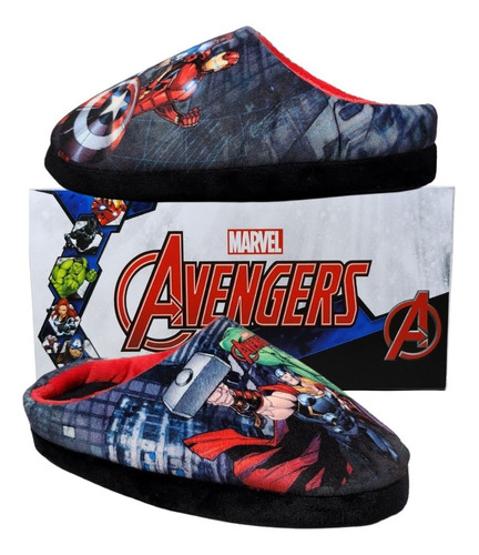 Pantuflas Para Niños Spider Man Avengers Originales Marvel