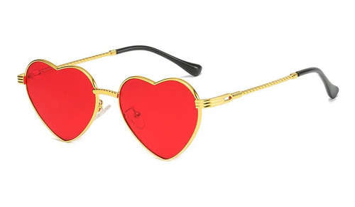 2 Gafas De Sol Con Forma De Corazón For Mujer, Estilo