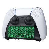 Timovo Green Backlight Keyboard For Ps5 Controller, Wireless