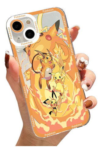 Funda De Teléfono Con Dibujos Animados De Pokémon Pikachu Pa