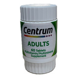 Centrum Adults 60 Tablets - Homens E Mulheres - Original Usa