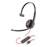 Headset Poly Blackwire C3210 Mono Usb-a - 80s01a6