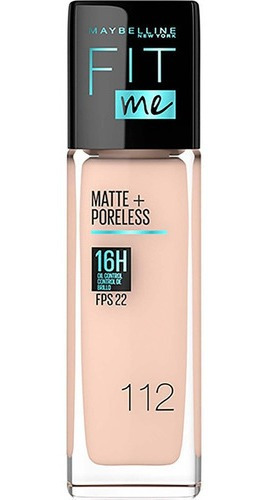 Maybelline Base Fit Me Tono 112 Natural Ivory Fps 22 X 30ml