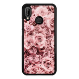 Funda Protector Para Huawei Flores Rosas Vintage Moda 