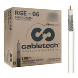 Cabo Coaxial Rg6 Amphenol 100 Metros 30 Dias De Garantia .