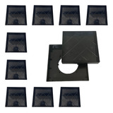 Kit 10 Ralo Inteligente 15x15 Oculto Piso/ Porcelanato Preto