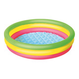 Pileta Inflable Redondo Bestway 51104 62l Verde Y Amarilla Y Rosa