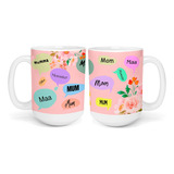 Taza Grande Regalo Dia Madres Frase Diferentes Idiomas Mamá