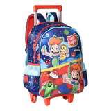 Mochila Infantil De Rodinhas Gato Galáctico