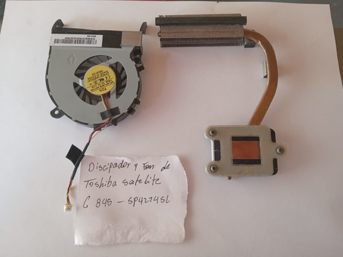 Discipador Y Fan Del Toshiba Satelite C845-sp4214sl