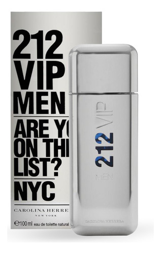 Carolina Herrera 212 Vip Men Edt 100 Ml Para Masculino Com Selo Adipec