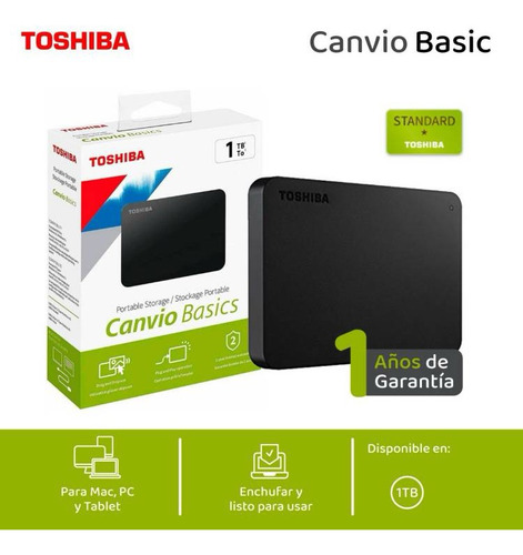 Disco Externo Toshiba 1tb