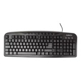 Teclado Pc Usb Computadora Multimedia 107 + 9 Teclas Negro