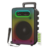 Bafle Bluetooth 12  Nb-12f Tws Fm Micro Sd Usb Aux  Karaoke Color Negro