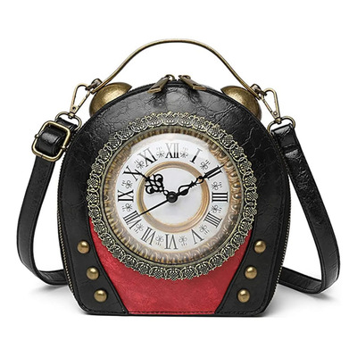 Bolso De Mano Con Reloj De Trabajo Real, Bolso De Hombro Ste