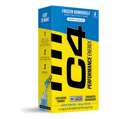 C4 Performance Energy Powder Mix Frozen Bombsicle C\u002F8 Sticks | Envío gratis