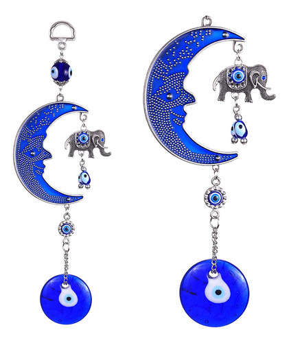 Amuleto De Elefante Azul De Ojo Malvado, Colgante De Ojo Mal