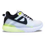 Tenis Panam Deportivos Neon Plataforma Mujer Casual Tela