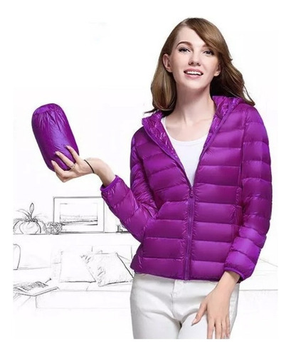 Chaqueta Ligera Con Capucha For Mujer Chaqueta Ligera De Plumas