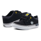 Tenis Casual Para Niño Bubble Gummers Lona Choclo Negro