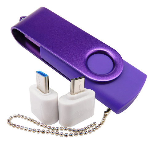 Mini Unidad Flash Usb De Capacidad Con 1 Otg (micro Usb) Y 1