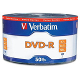 Dvd-r Verbatim 4.7gb 16x 120min 50 Discos