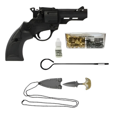 Pistola Mendoza Munisalva Cañón Corto 4.5mm Diabolo Salva Negro 4.5 Mm | MercadoLibre