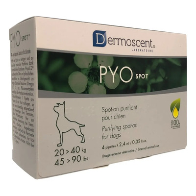 Pyo Spot 4 Pipetas 2.4ml Perro De 20kg  40kg | Envío gratis