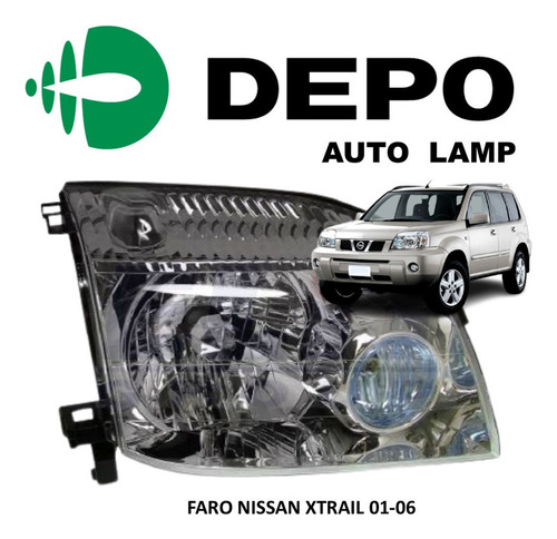 Faro Delantero Izquierdo Nissan Xtrail 01-06 Marca Depo Foto 4