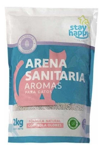 Arena Sanitaria Para Gatos Stay Happy 2kg