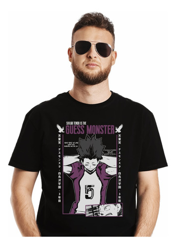 Polera Haikyuu Shiuri Tendo Guess Monster Anime Impresión Di